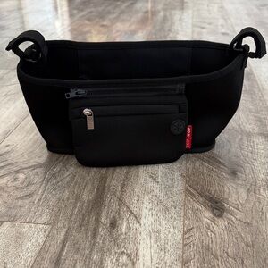 Skip Hop Black Stroller Organizer Caddy with Front Pouch